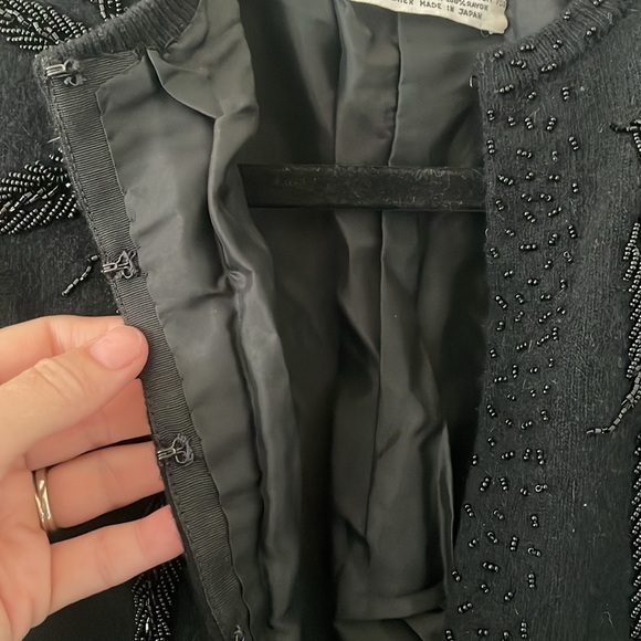 Vintage 1960’s beaded Lambs Wool Sweater size Small - Picture 7 of 9